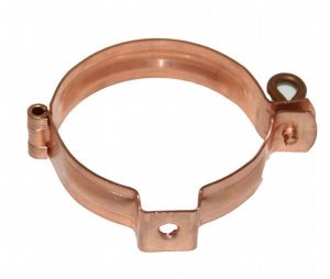 Obejma miedziana do rury fi. 120mm wkręcana M10