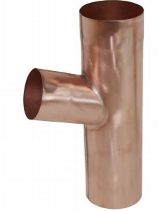 Trójnik miedziany do rury fi. 120mm 120mm 72°
