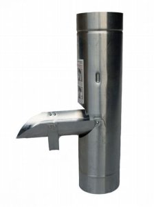 Łapacz wody z sitem tytan-cynk naturalny fi. 120mm