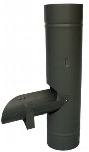 Łapacz wody z sitem tytan-cynk schiefergrau fi .80